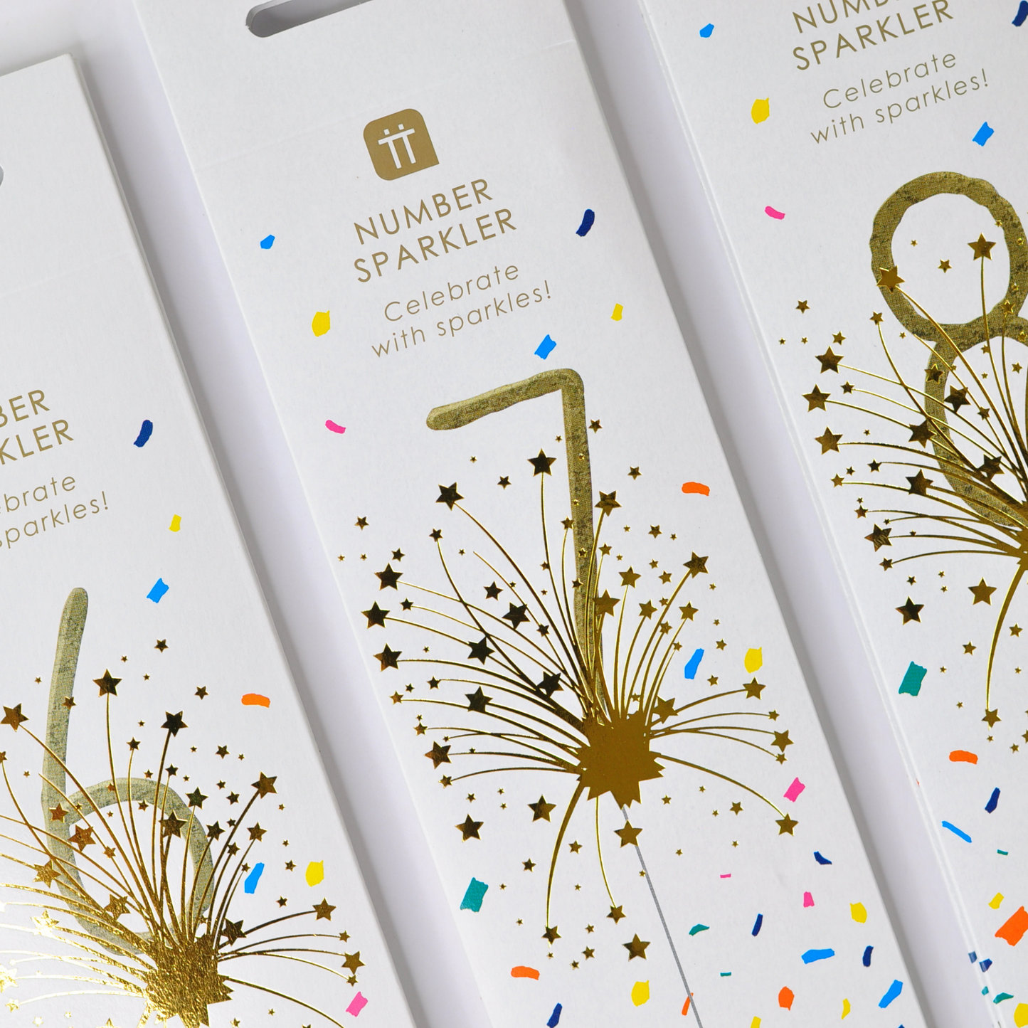 Gold Number Sparklers