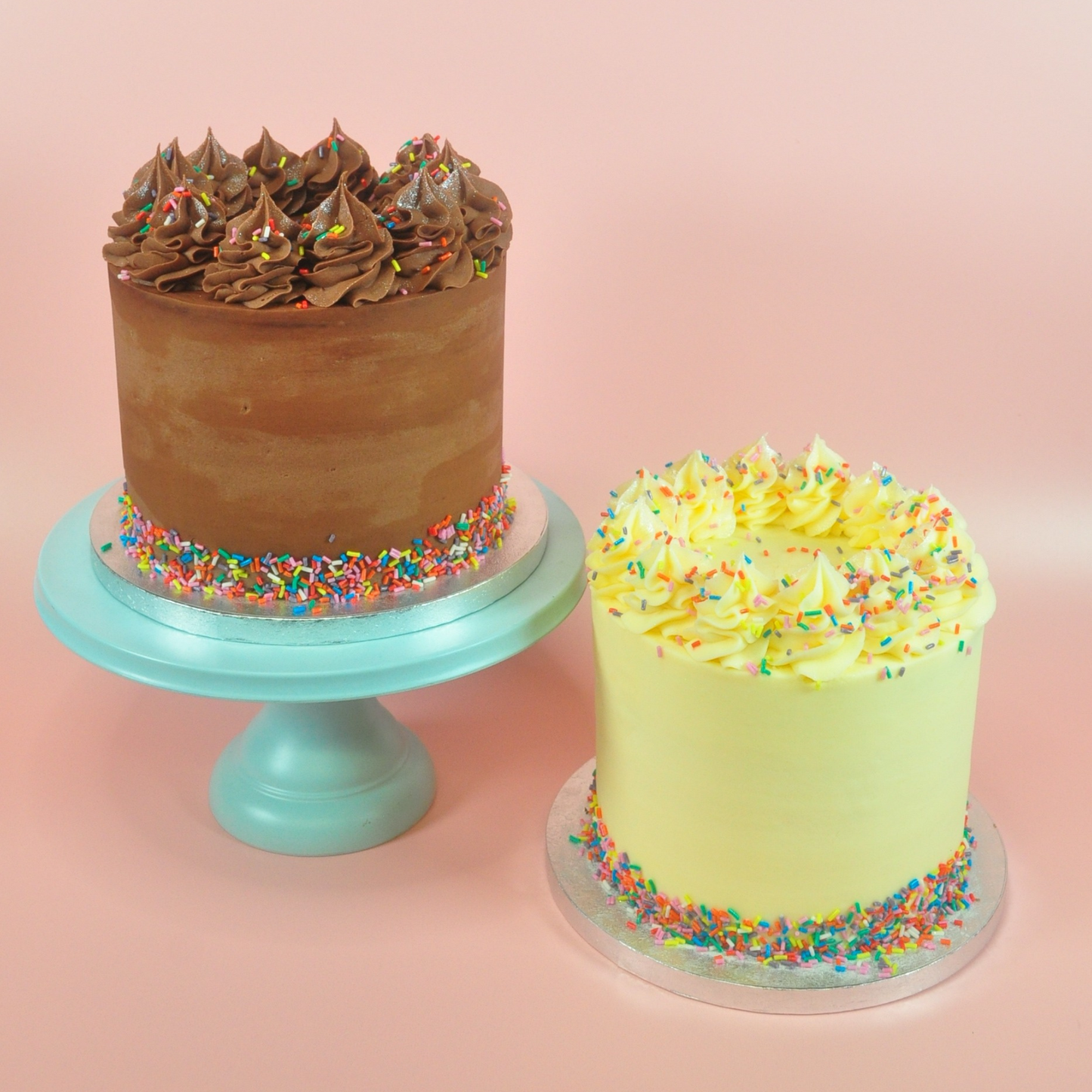 The Rainbow Vanilla Cake