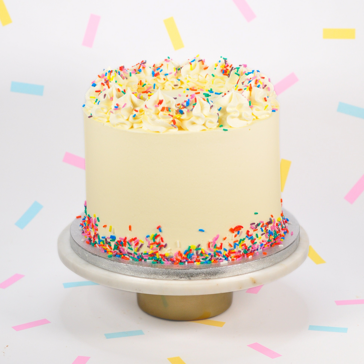 The Rainbow Vanilla Cake
