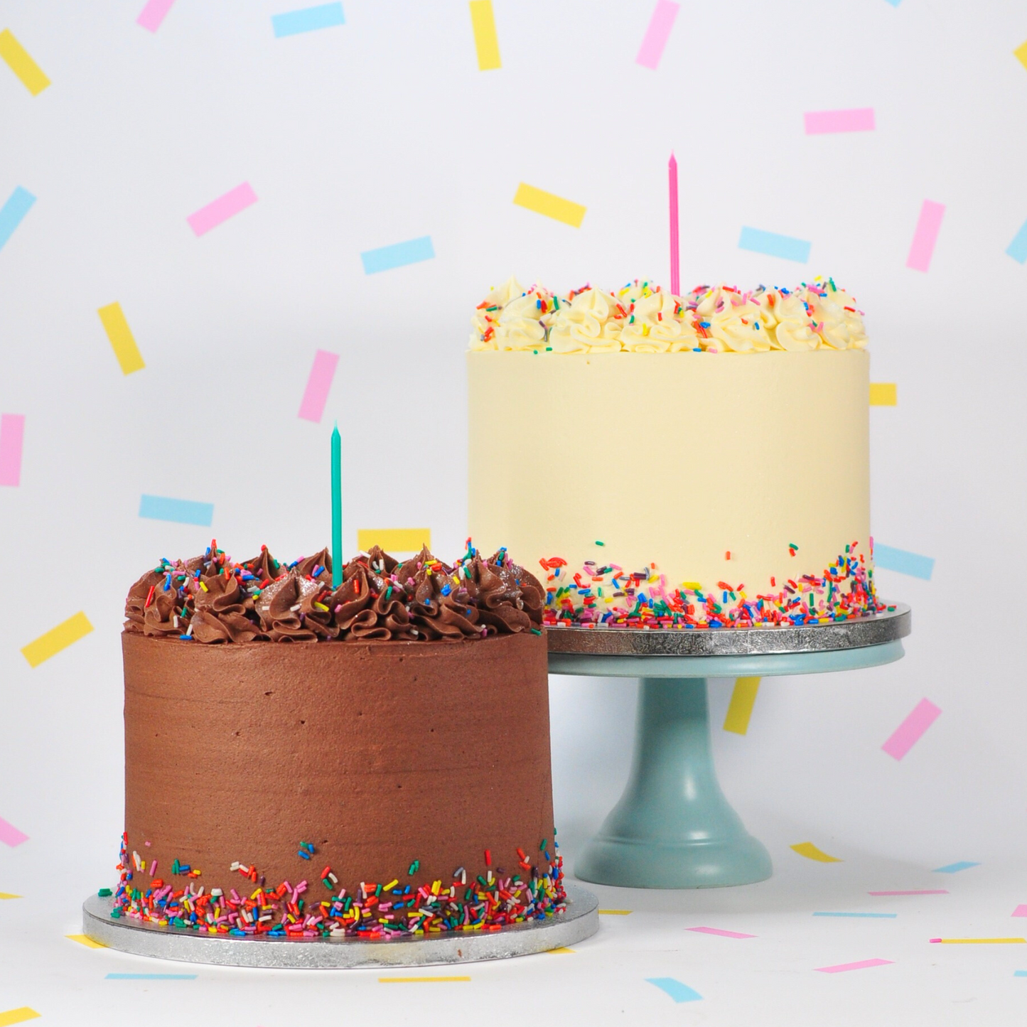 The Rainbow Vanilla Cake