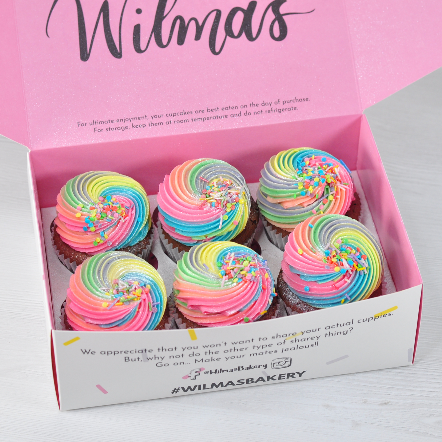 Gluten Free Rainbow Buttercream Swirls