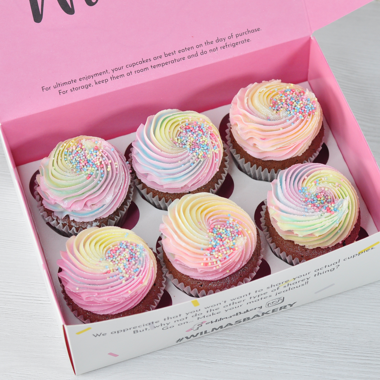 Vegan Rainbow Buttercream Swirls