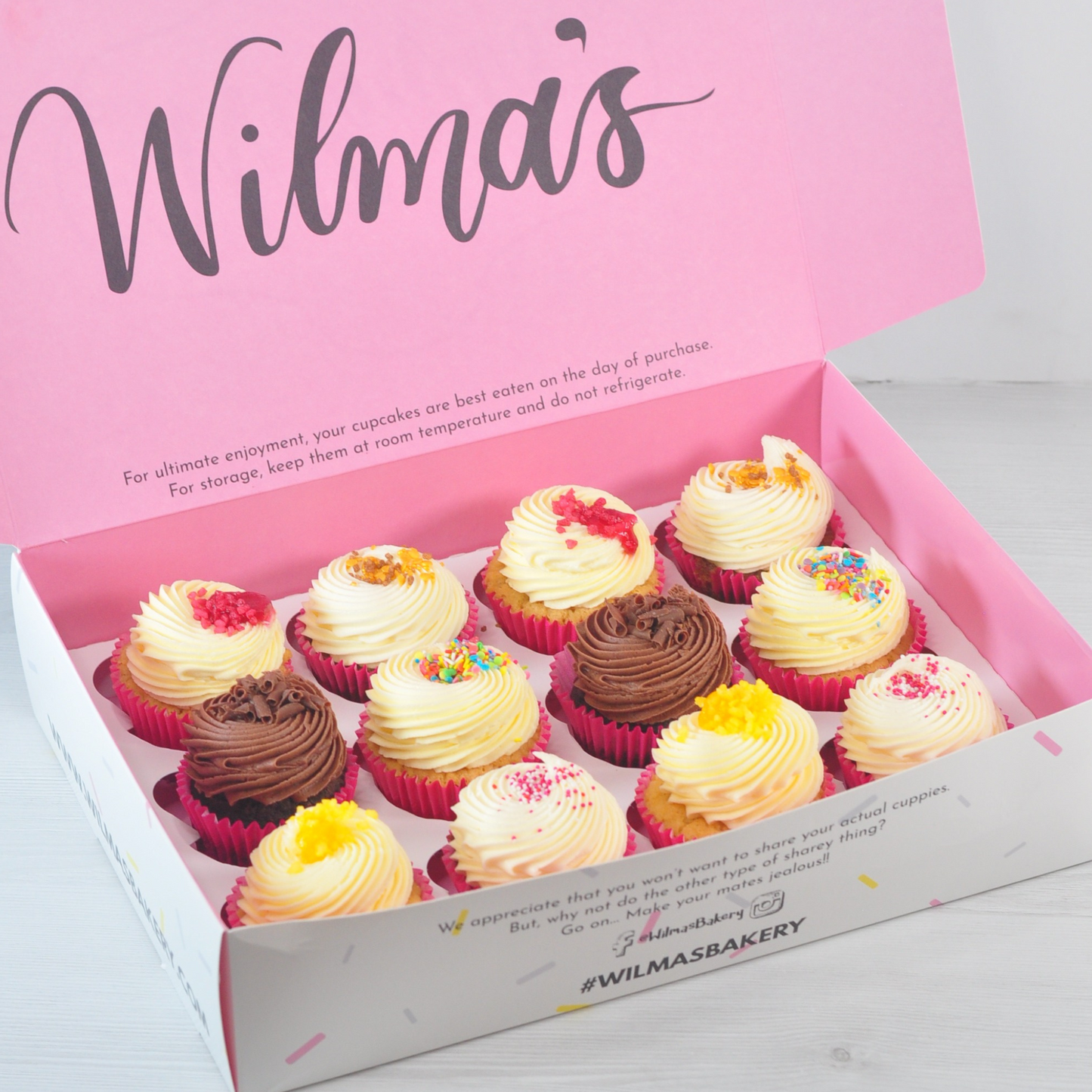 Wilma's Favourites Cupcake Box
