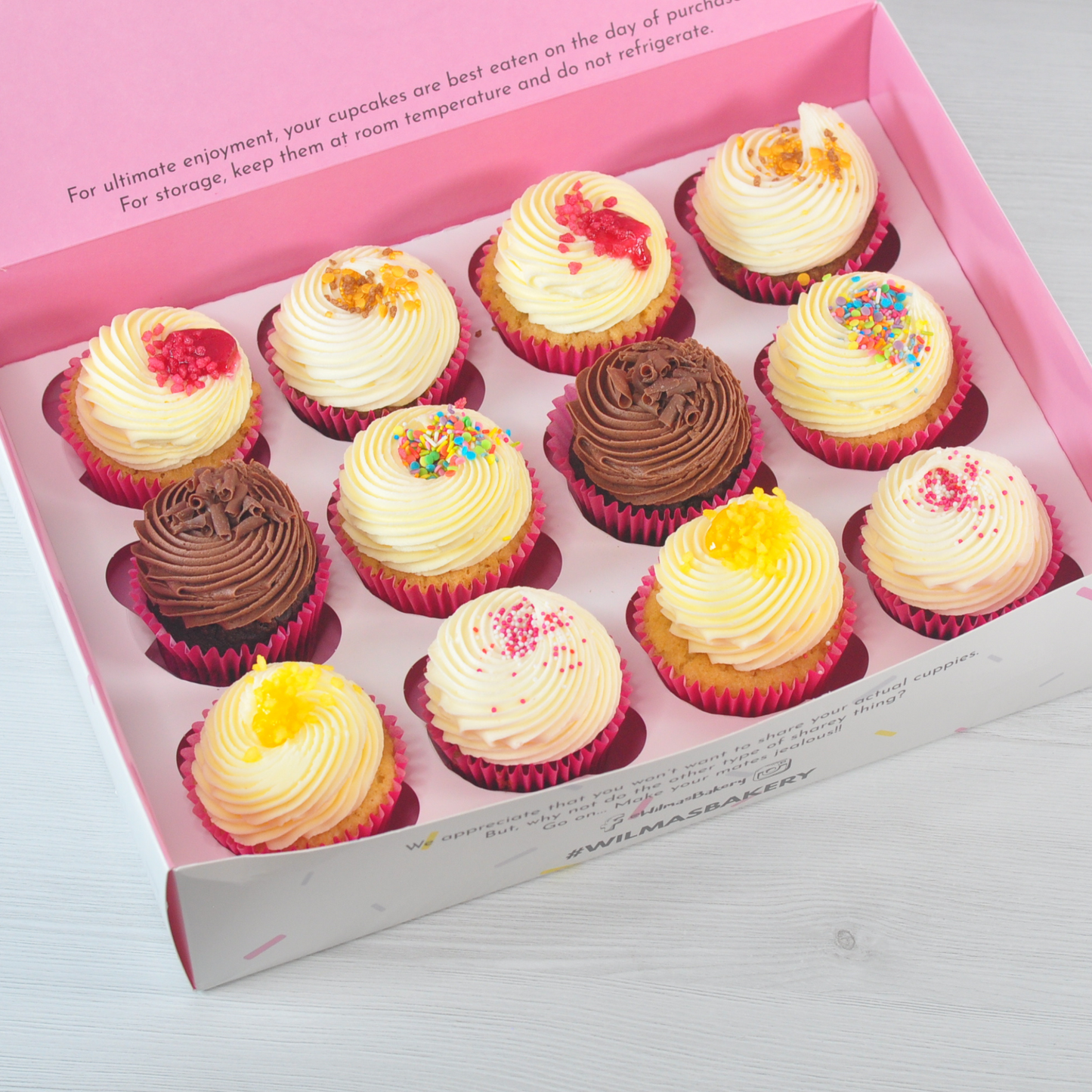 Wilma's Favourites Cupcake Box