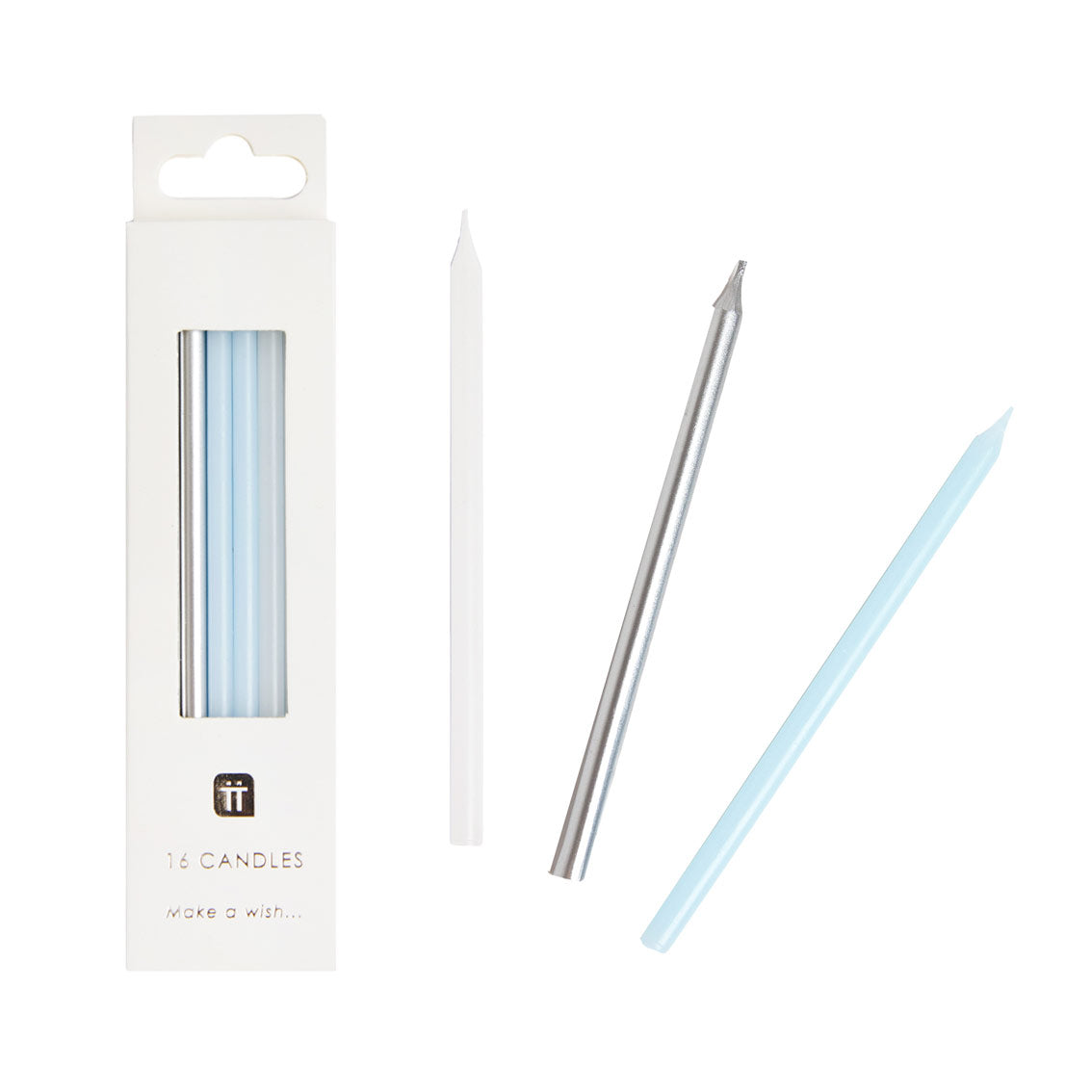 Tall Blue Candles