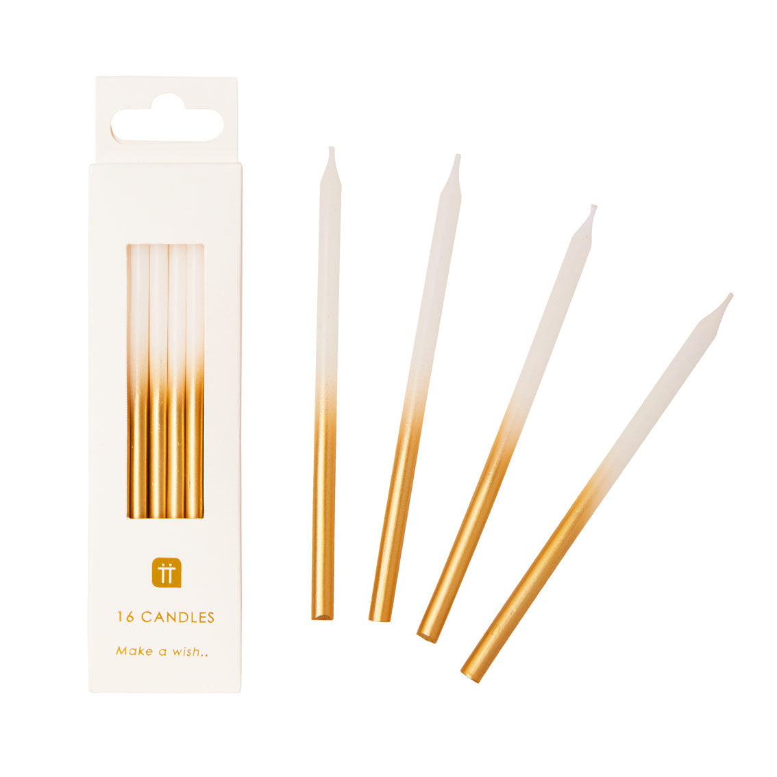 Tall Gold Ombre Candles