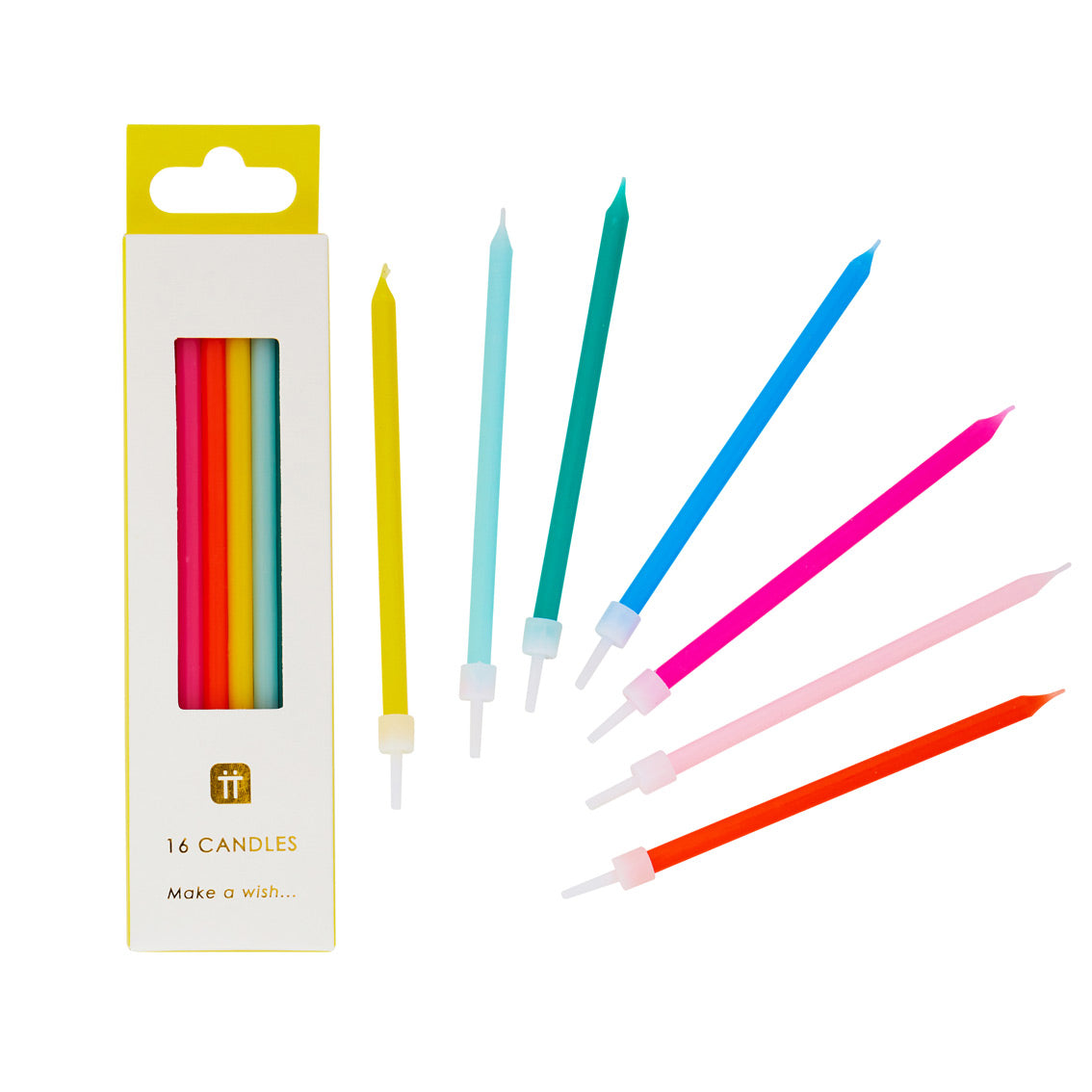 Tall Bright Rainbow Candles