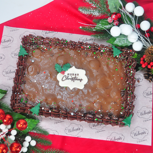 Christmas Brownie Slab