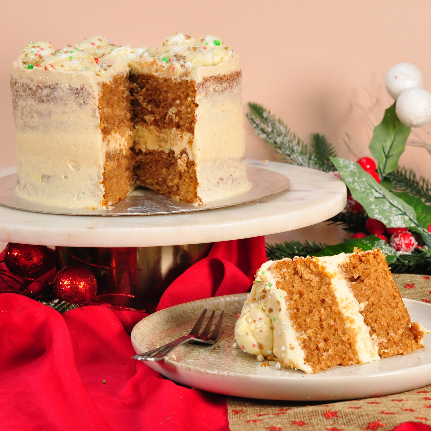 Cinnamon Swirl Festive Layer Cake