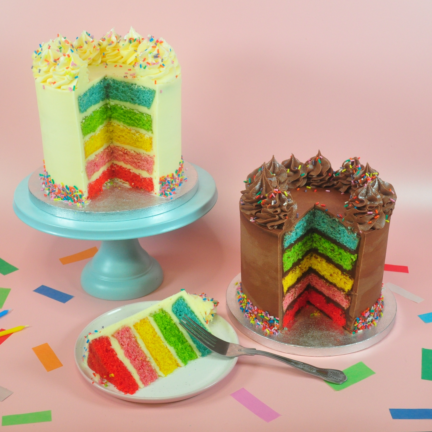 The Rainbow Chocolate Cake