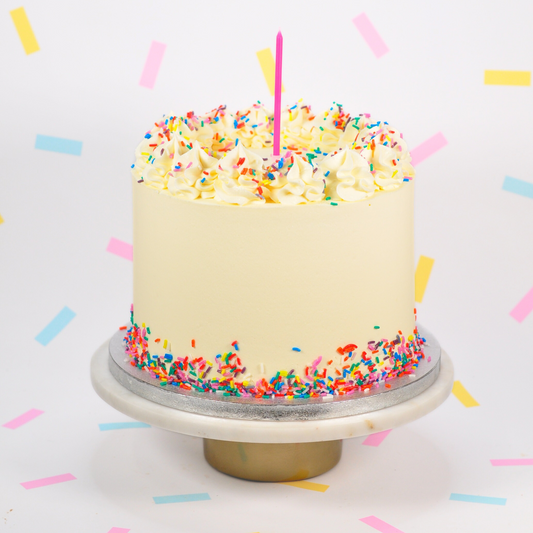 The Rainbow Vanilla Cake