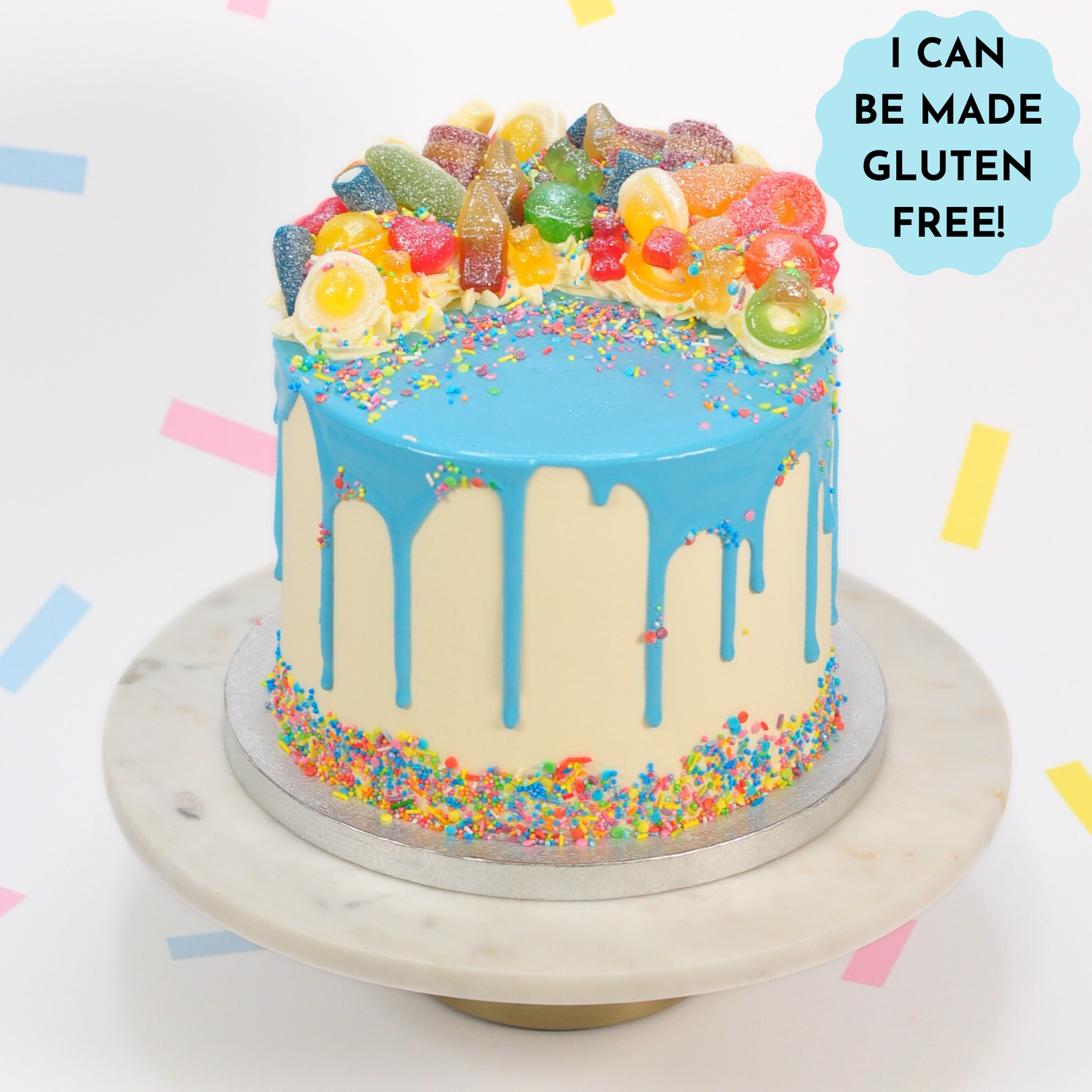 Blue Sweetie Lovers Cake