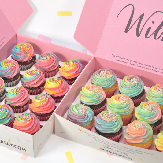 Rainbow Buttercream Swirls