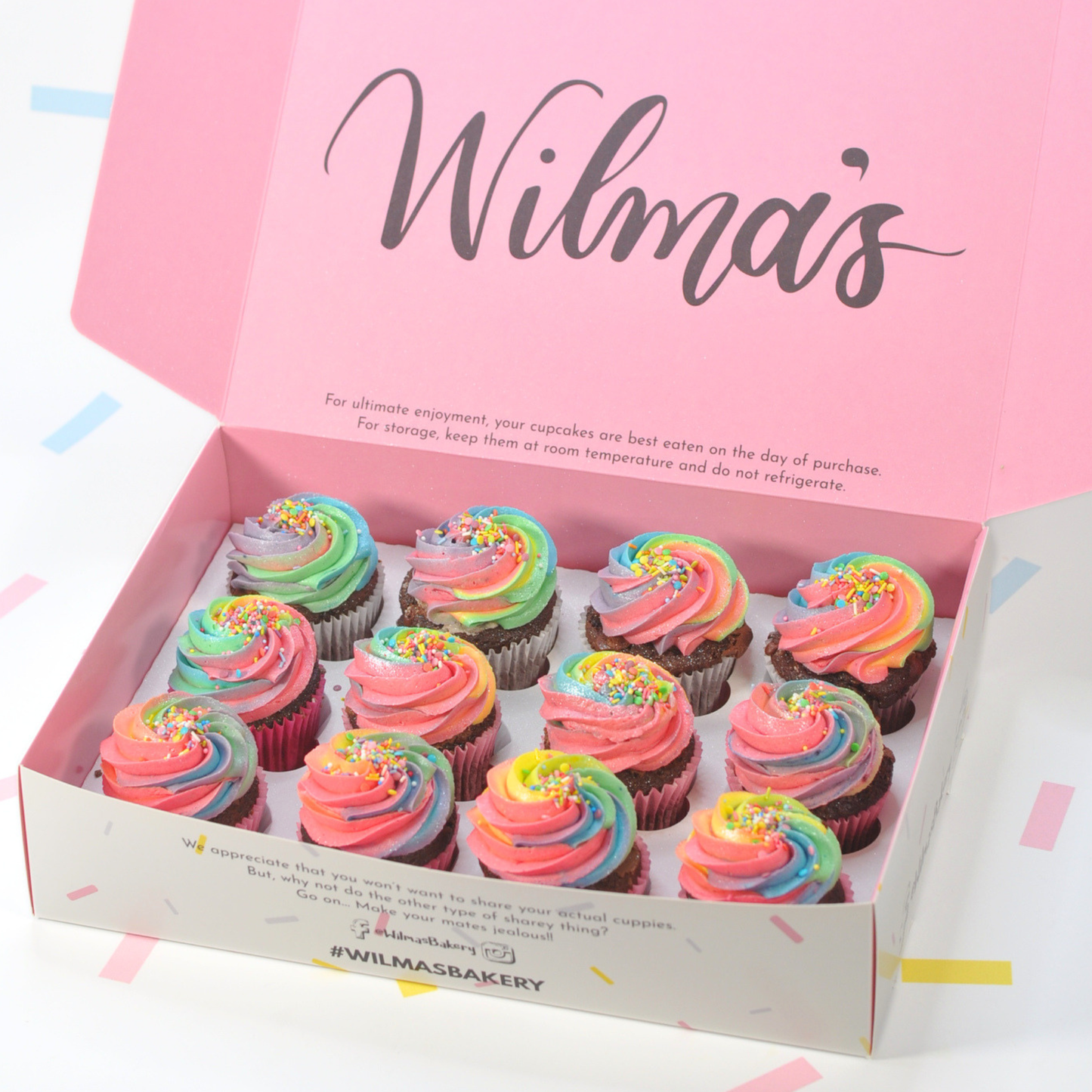 Rainbow Buttercream Swirls