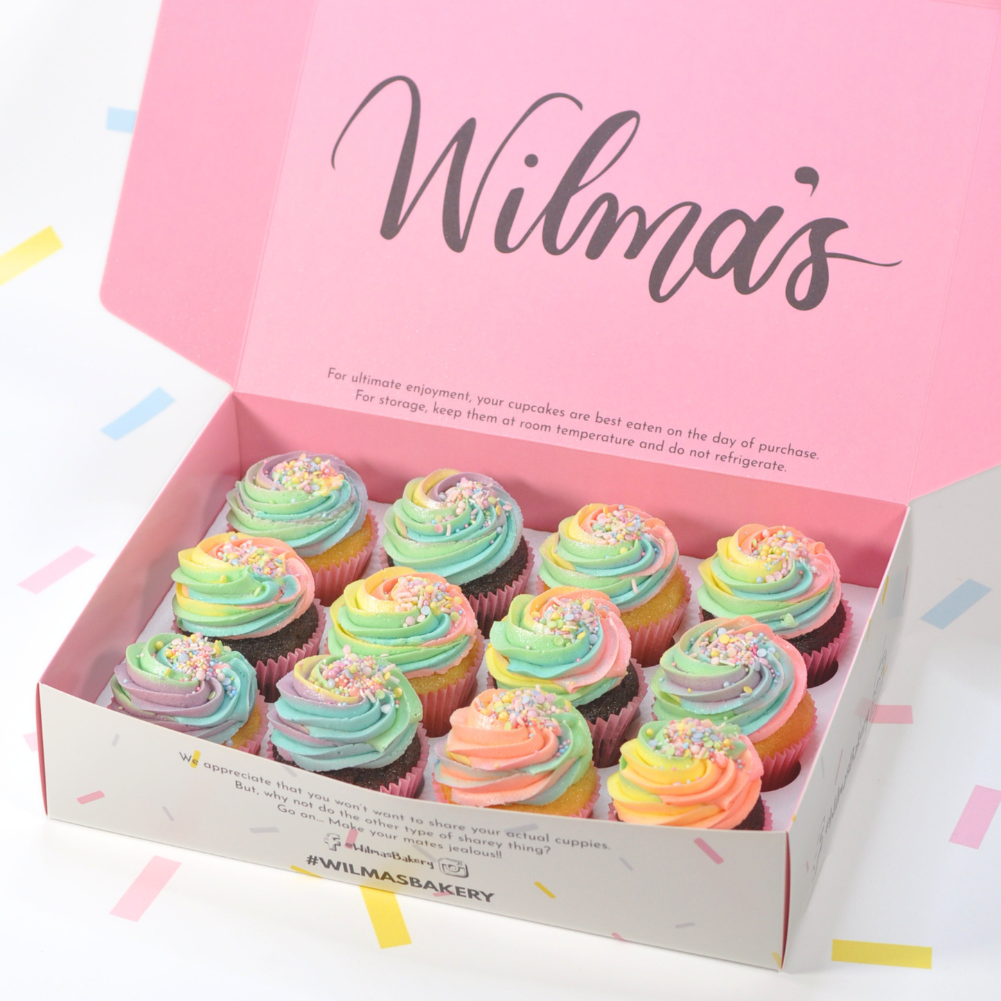 Rainbow Buttercream Swirls