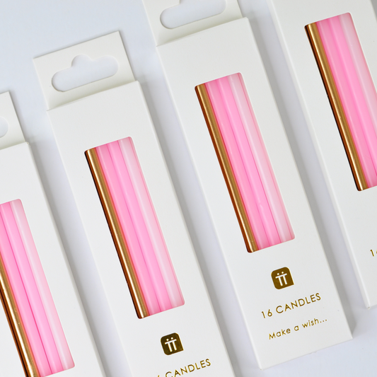 Tall Pink Candles