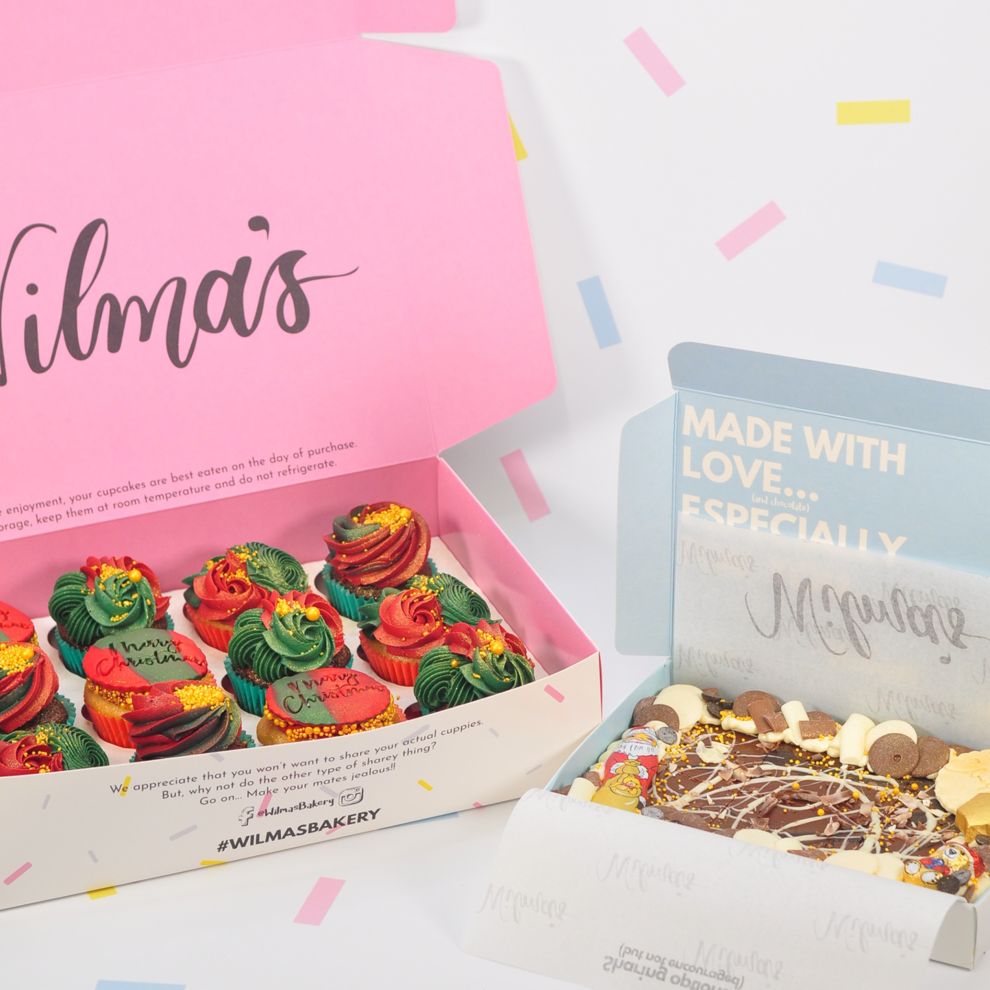 Christmas Brownie Slab