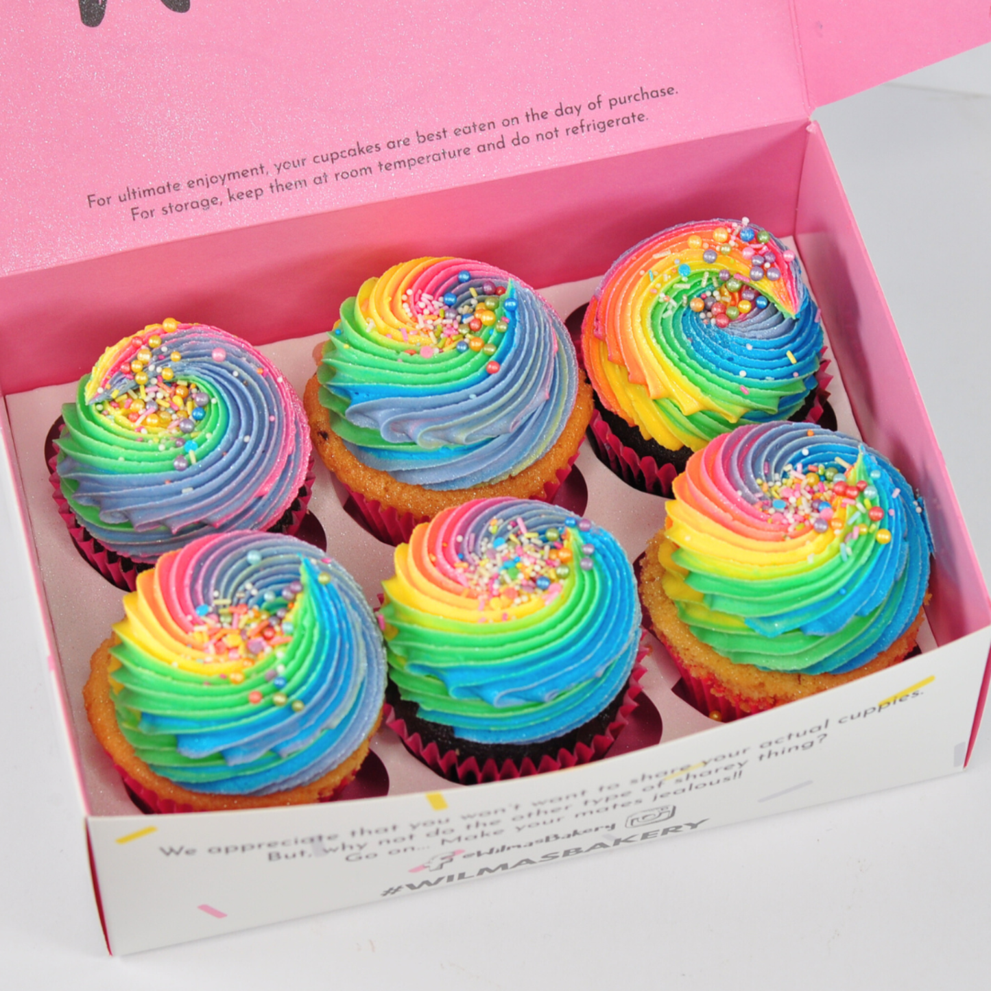 Rainbow Buttercream Swirls