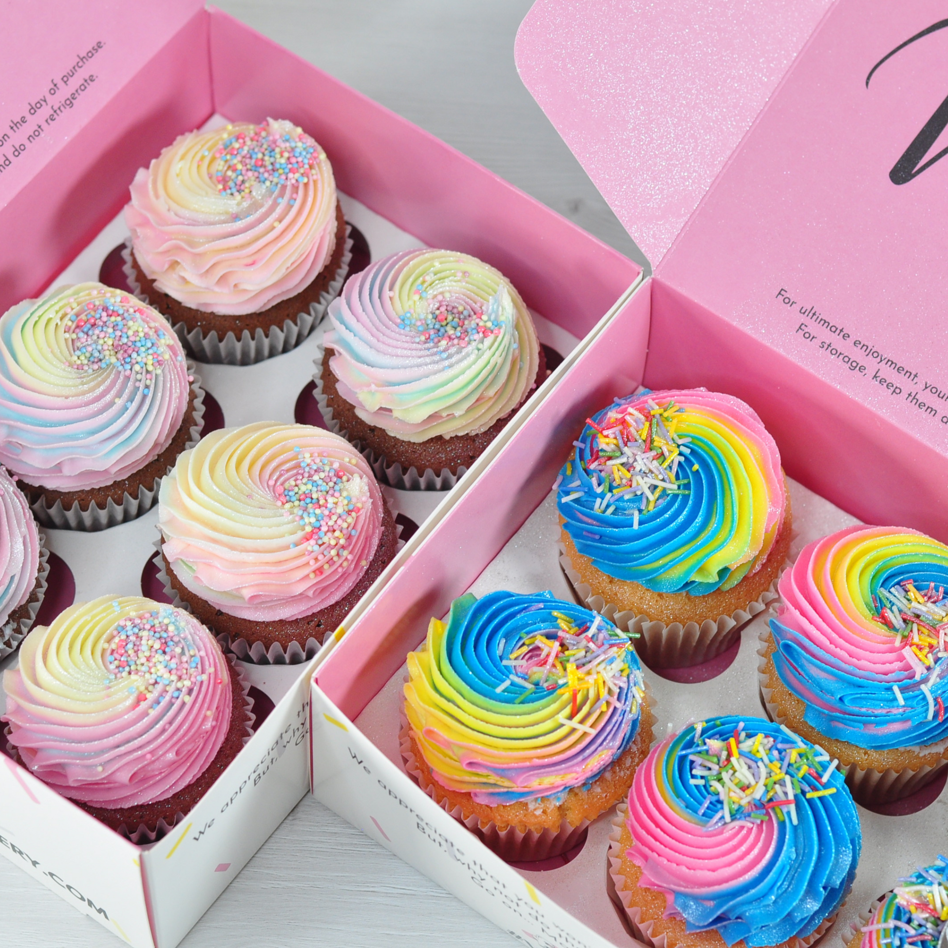 Vegan Rainbow Buttercream Swirls1